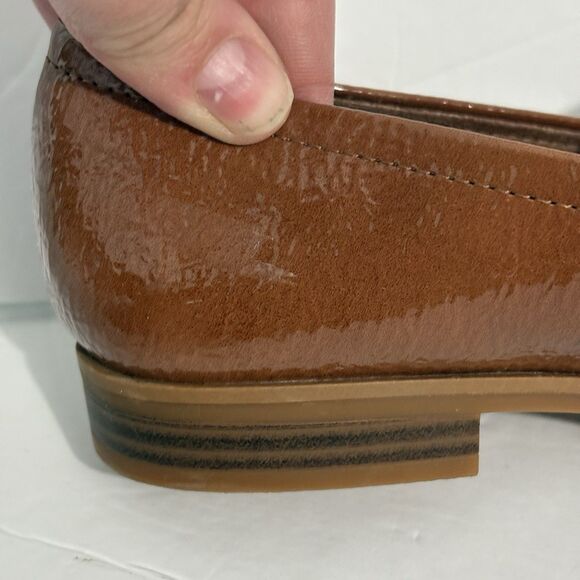 Naturalizer Tan Patent Leather Loafers - Picture 7 of 10